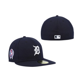 Detroit Tigers New Era 9/11 Memorial Side Patch 59FIFTY Fitted Hat Navy