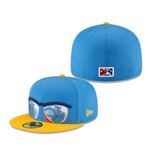 Lakewood Blueclaws New Era Blue Alternate Logo Game Authentic Collection On-Field 59FIFTY Fitted Hat