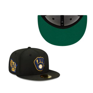 Milwaukee Brewers Sun Fade Fitted Hat