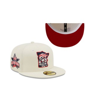 Minnesota Twins New Era 1985 All-Star Game Chrome Alternate Undervisor 59FIFTY Fitted Hat Cream