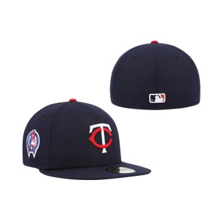 Minnesota Twins New Era 9/11 Memorial Side Patch 59FIFTY Fitted Hat Navy