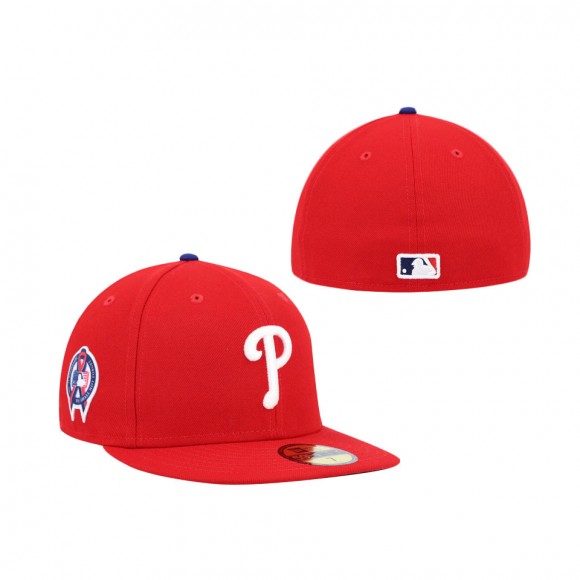 Philadelphia Phillies New Era 9/11 Memorial Side Patch 59FIFTY Fitted Hat Red