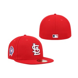 St. Louis Cardinals New Era 9/11 Memorial Side Patch 59FIFTY Fitted Hat Red