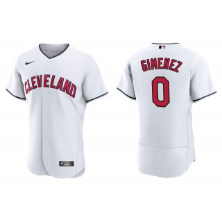 Men's Cleveland Indians Andres Gimenez White Authentic Alternate Jersey