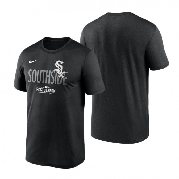 White Sox Black 2021 Postseason Authentic Collection Dugout T-Shirt