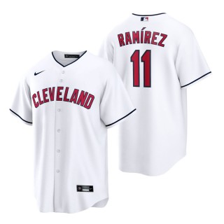 Men's Cleveland Indians Jose Ramirez White Alternate Replica Jersey