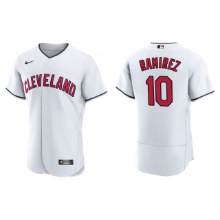 Men's Cleveland Indians Harold Ramirez White Authentic Alternate Jersey