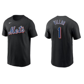 Men's New York Mets Jonathan Villar Black Name & Number T-Shirt