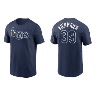 Men's Tampa Bay Rays Kevin Kiermaier Navy Name & Number T-Shirt