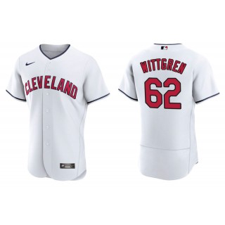 Men's Cleveland Indians Nick Wittgren White Authentic Alternate Jersey