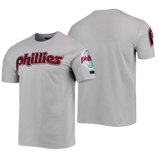 Men's Philadelphia Phillies Pro Standard Gray Team Logo Tee