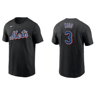 Men's New York Mets Tomas Nido Black Name & Number T-Shirt