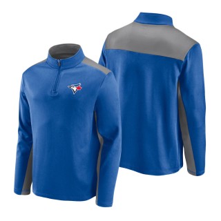 Men's Toronto Blue Jays Royal Primary Logo Quarter-Zip Jacket
