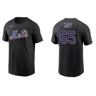 Men's New York Mets Trevor May Black Name & Number T-Shirt
