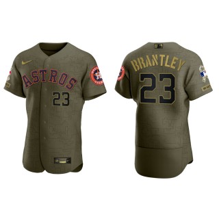 Michael Brantley Houston Astros Salute to Service Green Jersey