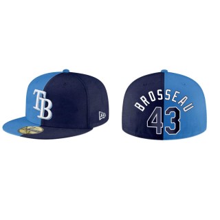 Mike Brosseau Rays Blue Navy Split 59FIFTY Hat
