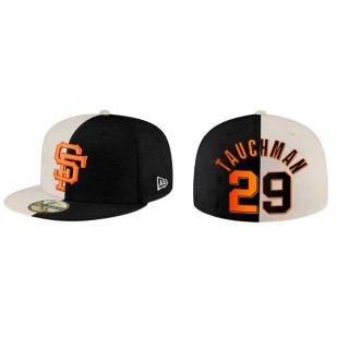 Mike Tauchman Giants Cream Black Split 59FIFTY Hat
