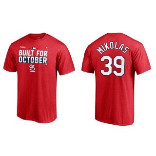 Miles Mikolas Cardinals Red 2021 Postseason Locker Room T-Shirt