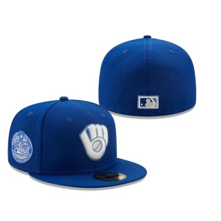 Milwaukee Brewers New Era 1982 World Series American League Champions Sky Blue Undervisor 59FIFTY Fitted Hat Royal