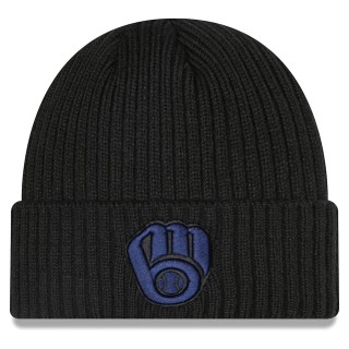 Milwaukee Brewers Core Classic Cuffed Knit Hat Black
