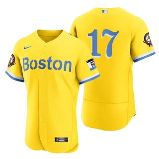 Nathan Eovaldi Red Sox Gold City Connect Authentic 2021 Roberto Clemente Award Jersey