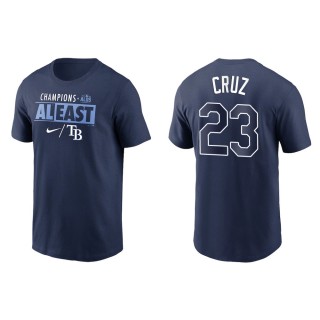 Nelson Cruz Rays Navy 2021 AL East Division Champions T-Shirt