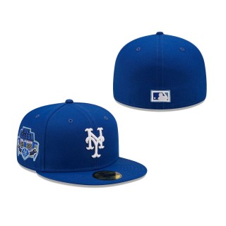 New York Mets Final Season at Shea Stadium Sky Blue Undervisor Fitted Hat Royal