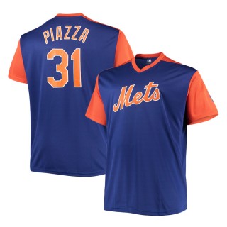 New York Mets Mike Piazza Royal Orange Cooperstown Collection Player Replica Jersey