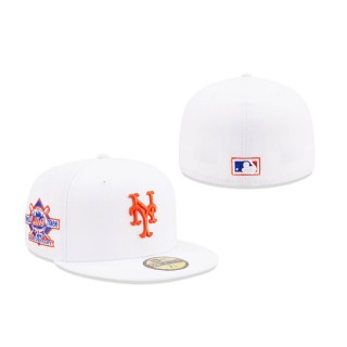 New York Mets 25th Anniversary Undervisor 59FIFTY Fitted Hat White