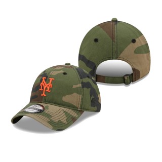 New York Mets Woodland Core Classic 9TWENTY Adjustable Hat Camo