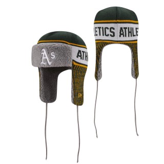 Athletics New Era Knit Trapper Hat Green