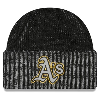 Oakland Athletics Pop Flect Cuffed Knit Hat Black