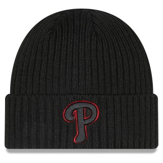 Philadelphia Phillies Core Classic Cuffed Knit Hat Black