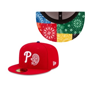 Philadelphia Phillies Patchwork Undervisor Fitted Hat