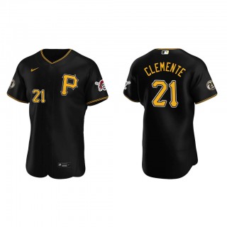 Pittsburgh Pirates Roberto Clemente Black Authentic Jersey