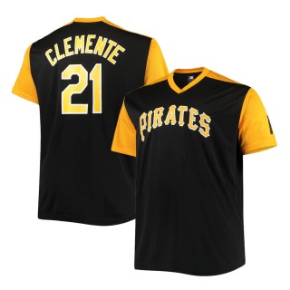 Pittsburgh Pirates Roberto Clemente Black Gold Cooperstown Collection Player Replica Jersey