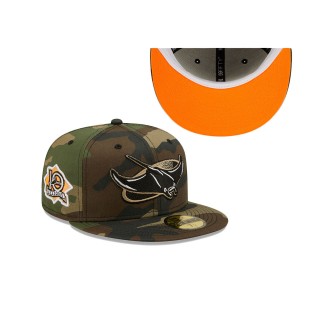 Tampa Bay Rays 10 Seasons Flame Undervisor 59FIFTY Fitted Hat Camo