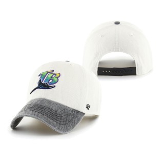 Tampa Bay Rays Apollo Two-Tone Cleanup Snapback Hat White Black