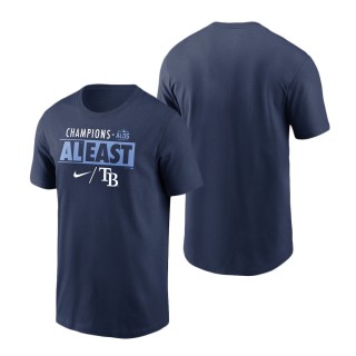 Rays Navy 2021 AL East Division Champions T-Shirt