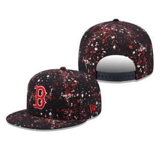 Boston Red Sox Splatter 9FIFTY Snapback Hat Navy
