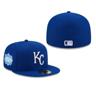 Kansas City Royals Logo Side 59FIFTY Fitted Hat Royal