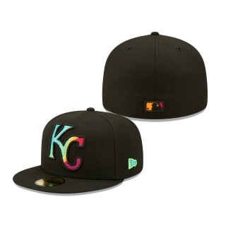 Royals New Era Neon Fill 59FIFTY Fitted Hat Black