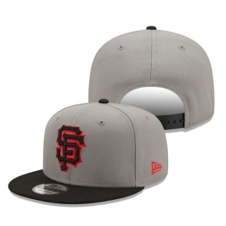 San Francisco Giants Color Pack 2-Tone 9FIFTY Snapback Cap Gray Black