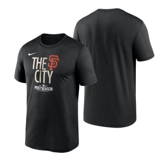 San Francisco Giants Nike Black 2021 Postseason Authentic Collection Dugout T-Shirt