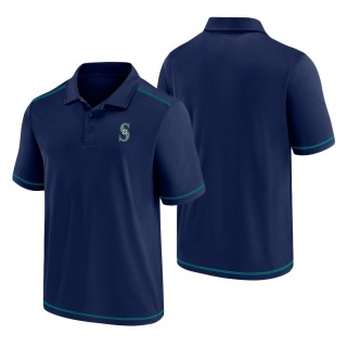 Seattle Mariners Navy Primary Logo Polo
