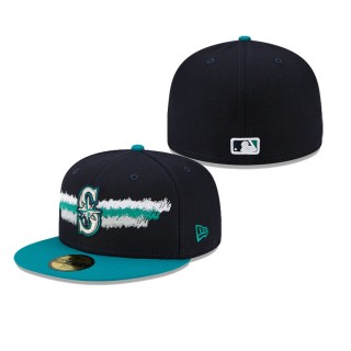 Seattle Mariners New Era Scribble 59FIFTY Fitted Hat