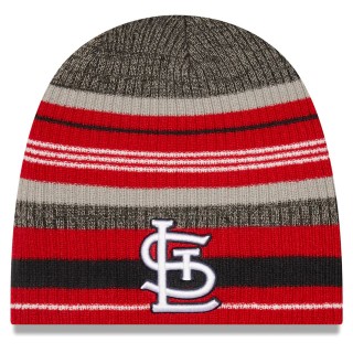 St. Louis Cardinals Striped Beanie Hat Red