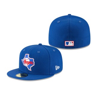 Rangers Cooperstown Collection Logo 59FIFTY Fitted Hat Royal