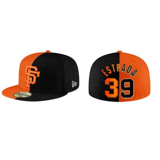 Thairo Estrada Giants Orange Black Split 59FIFTY Hat