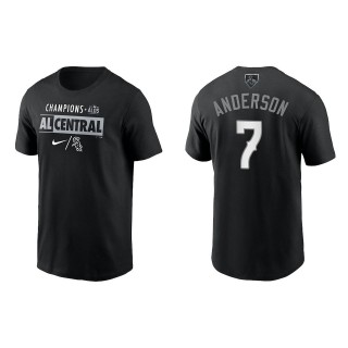 Tim Anderson White Sox Black 2021 AL Central Division Champions T-Shirt